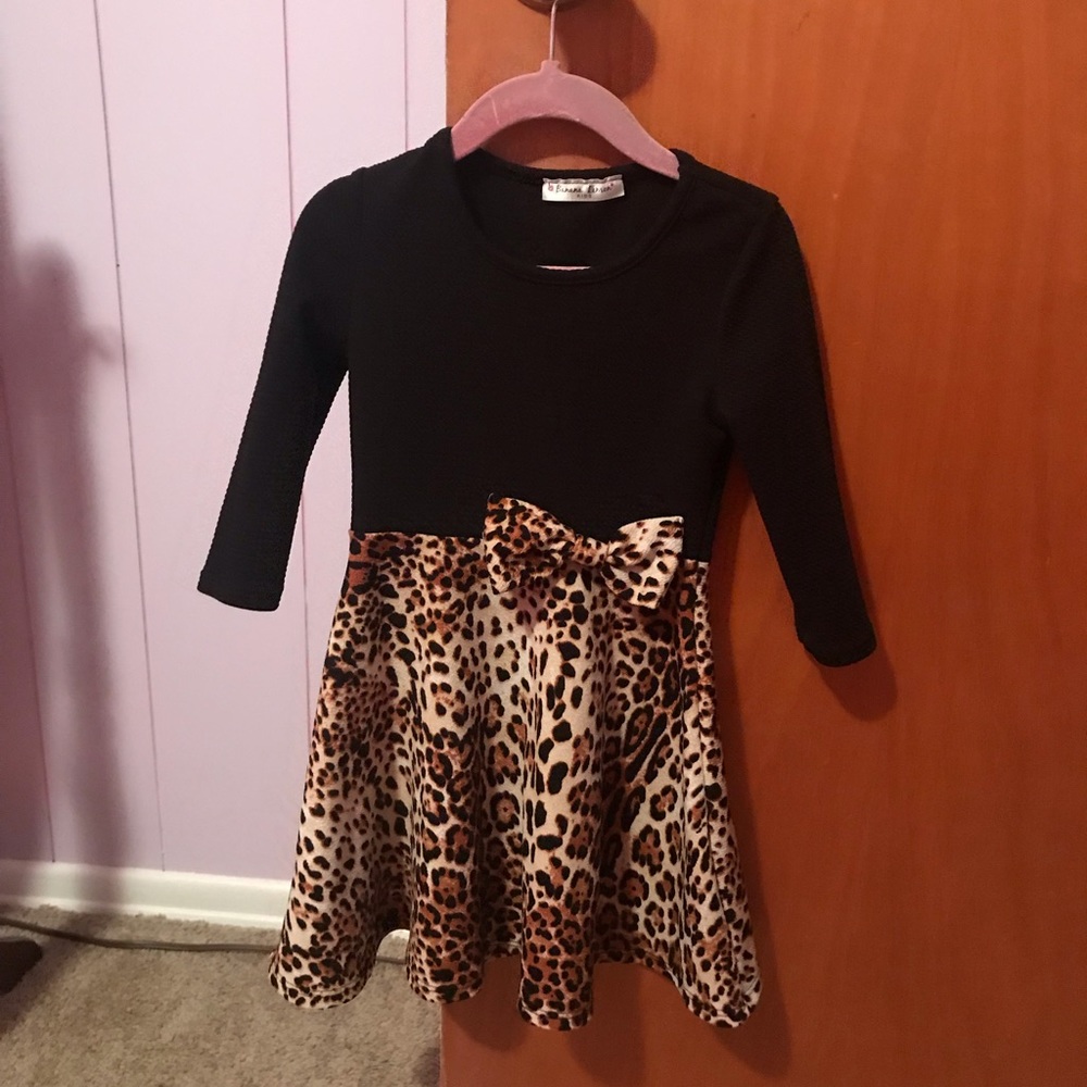Toddler girls leopard dress
